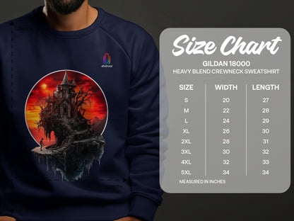 Haunted Castle Gothic Design Sweatshirt product