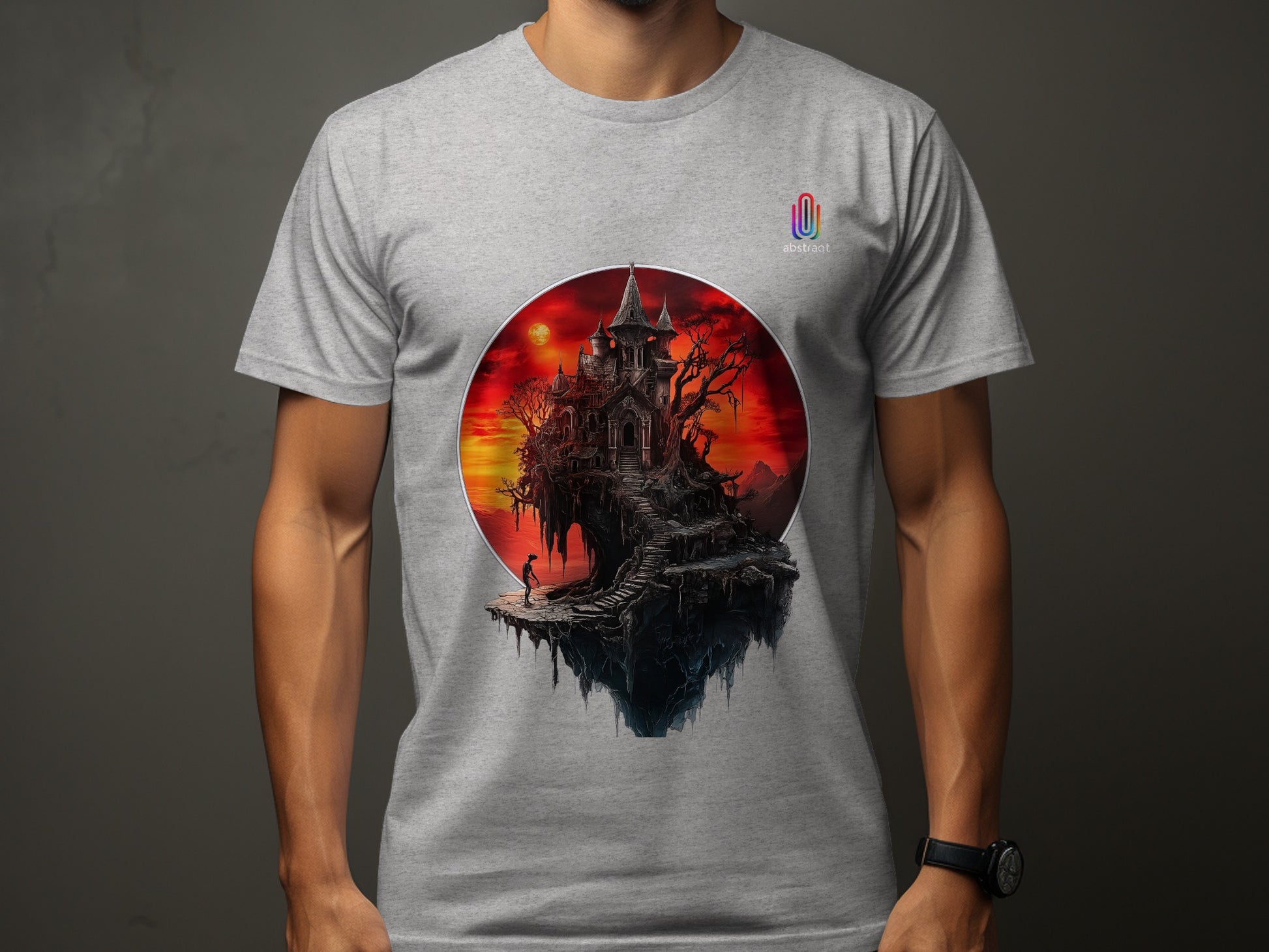 Spooky Haunted Mansion Art Graphic Design T-Shirt product type