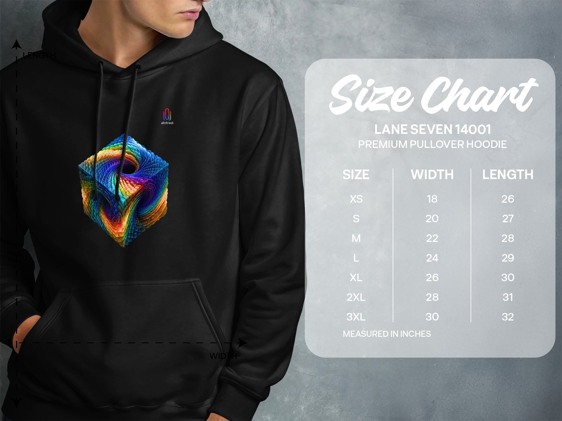 Colorful Geometric Design Premium Pullover Hoodie product
