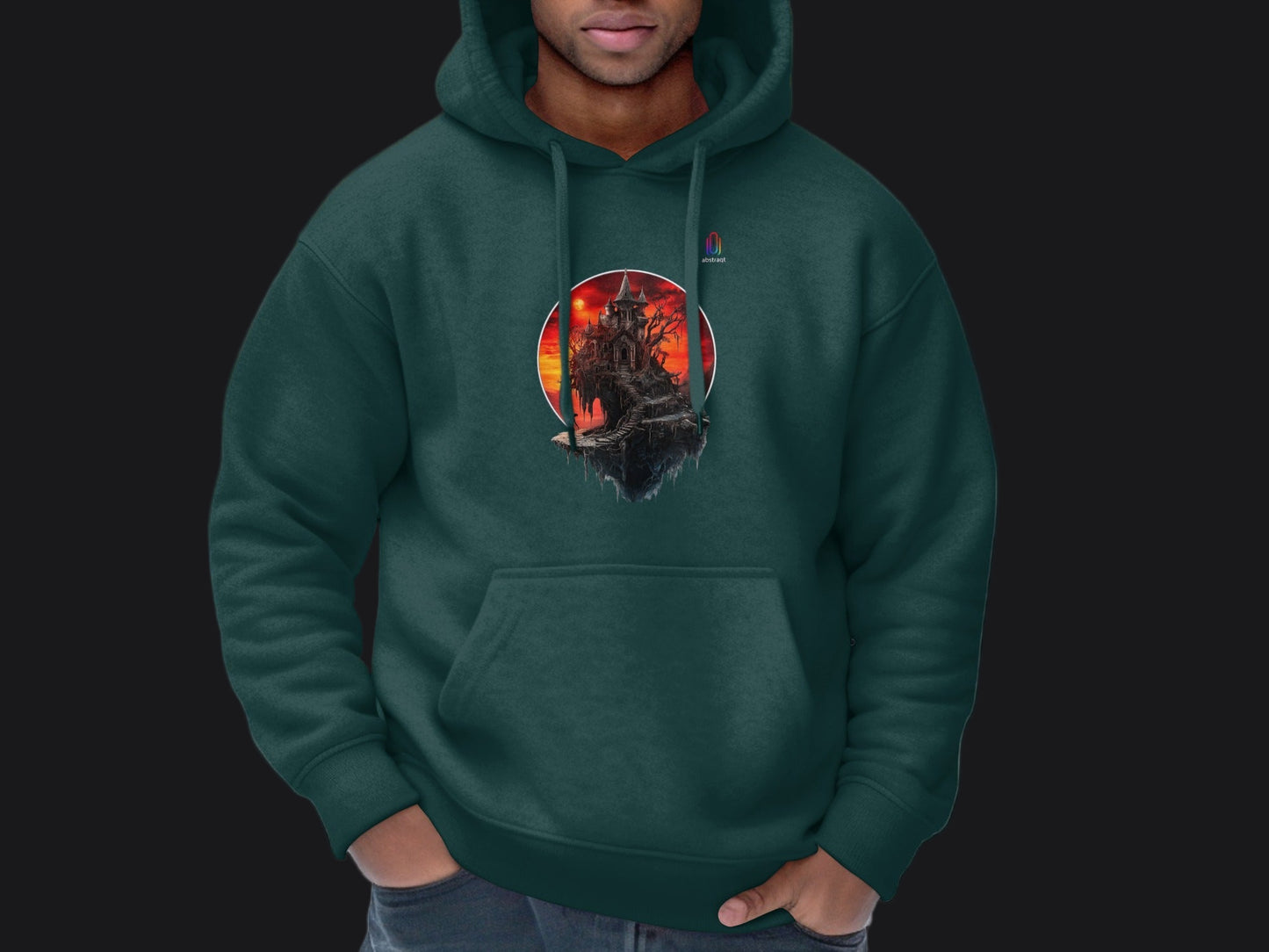 Vintage Sunset Tower Graphic Hoodie product