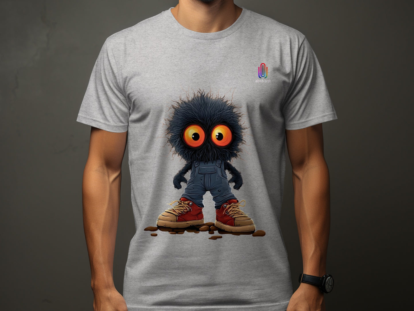 Cute Furry Cartoon Character with Big Eyes T-shirt product