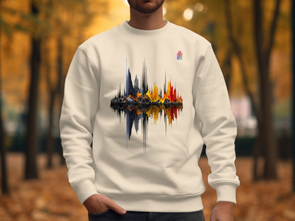 Vibrant Abstract Fall Colors Design Sweatshirt product