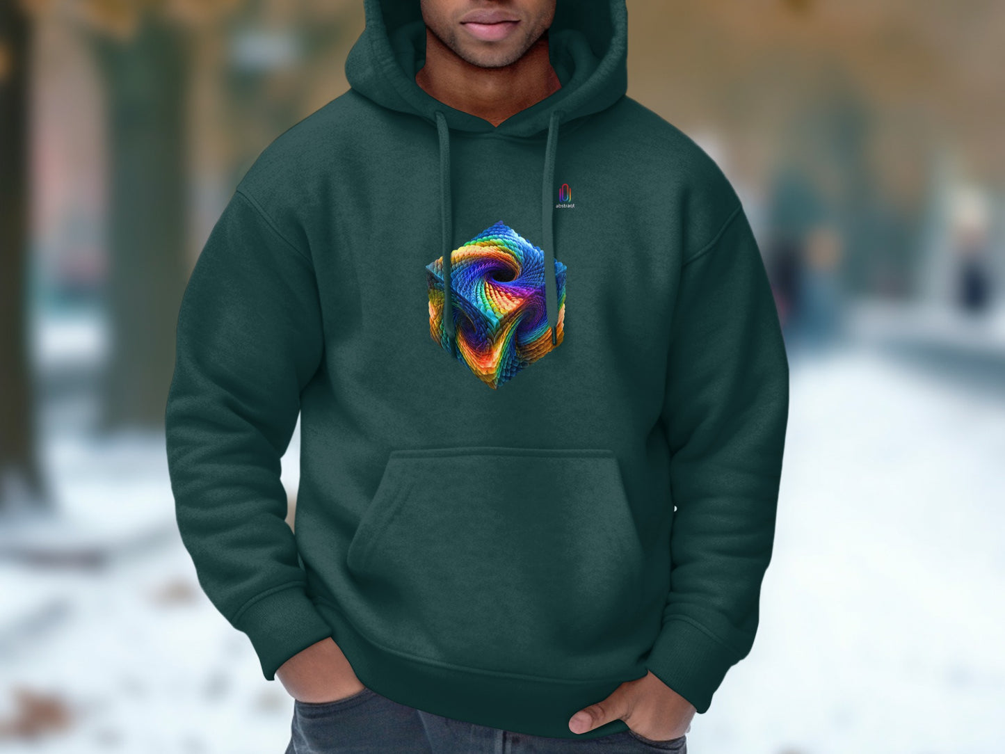 Colorful Geometric Pattern Cozy and Stylish Hoodie product