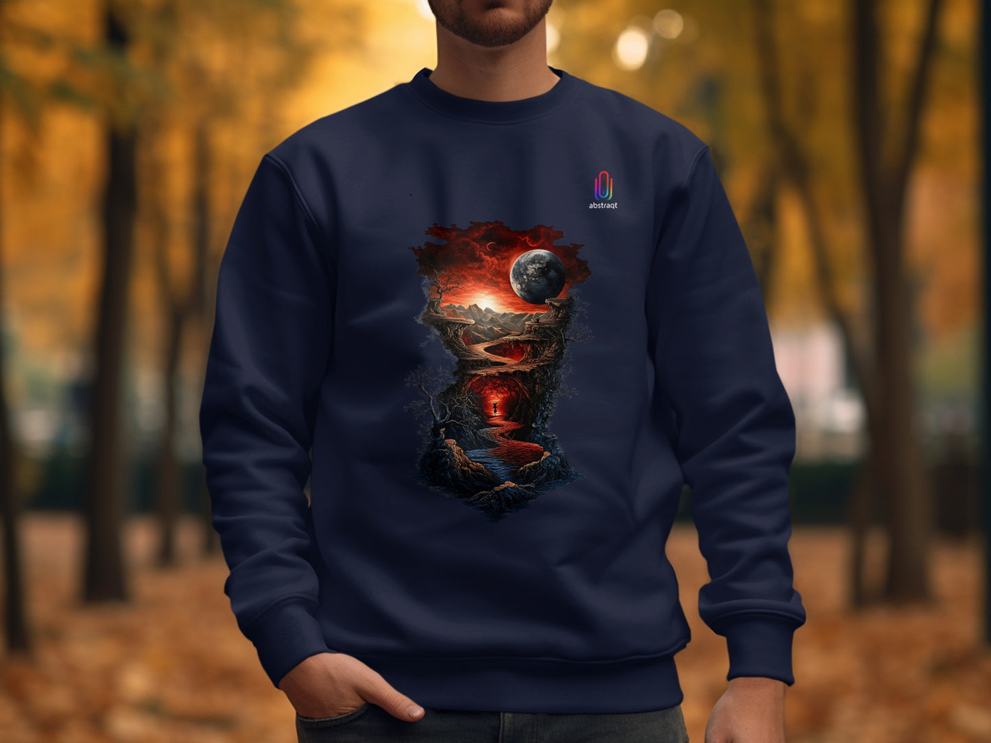 Stunning Cosmic Landscape Design Sweatshirt Product