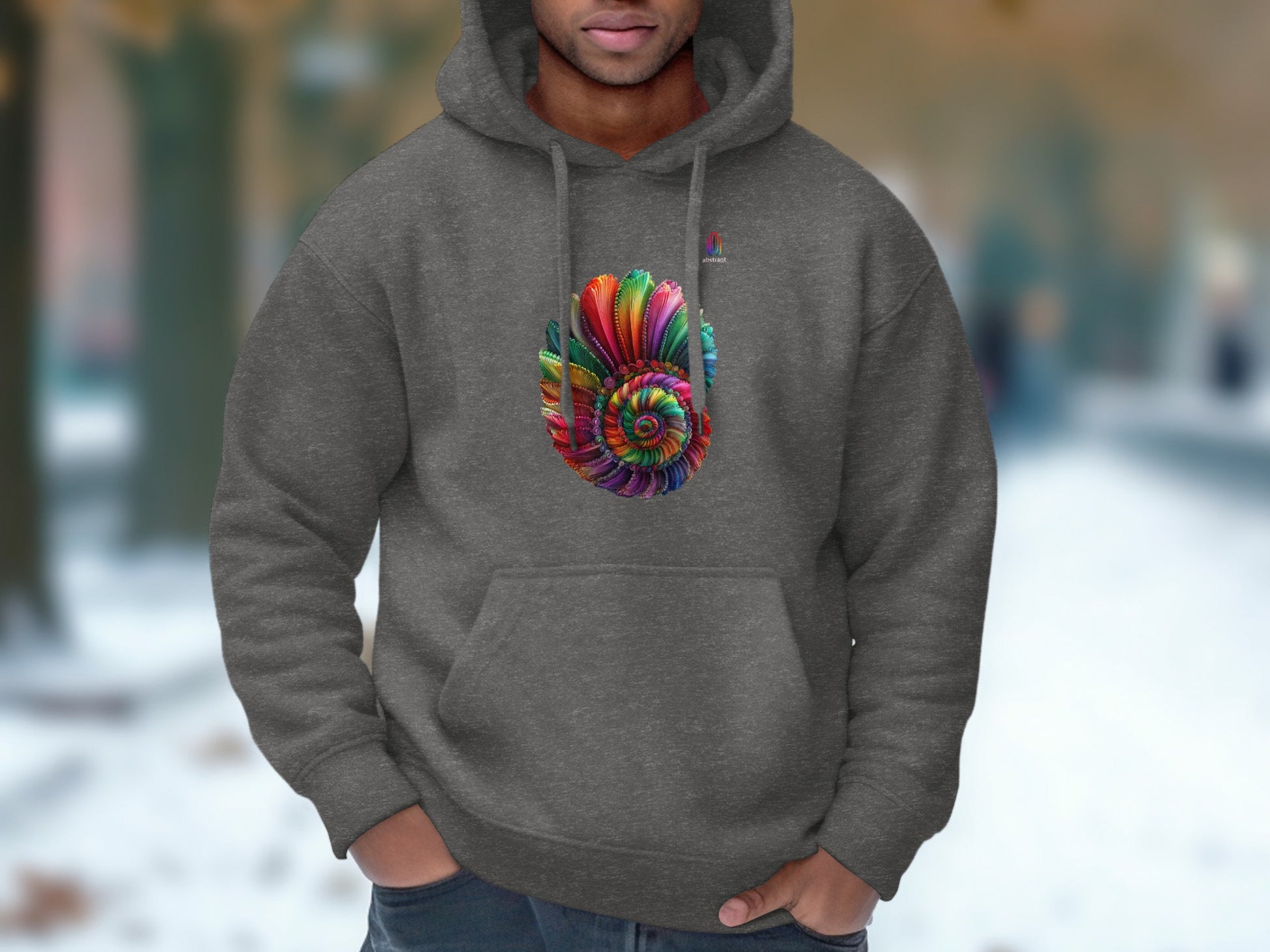 Vibrant Colorful Shell Design Hoodie product