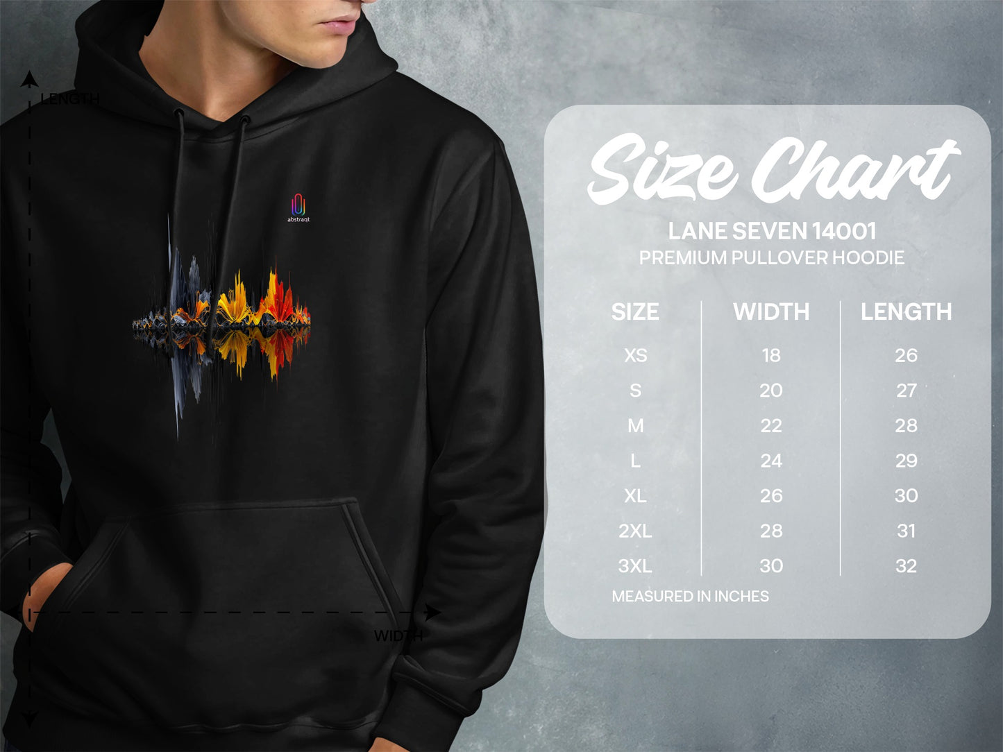 Colorful Soundwave Graphic Pullover Hoodie product