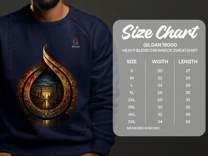 Stunning Cityscape Design on Navy Sweatshirt product