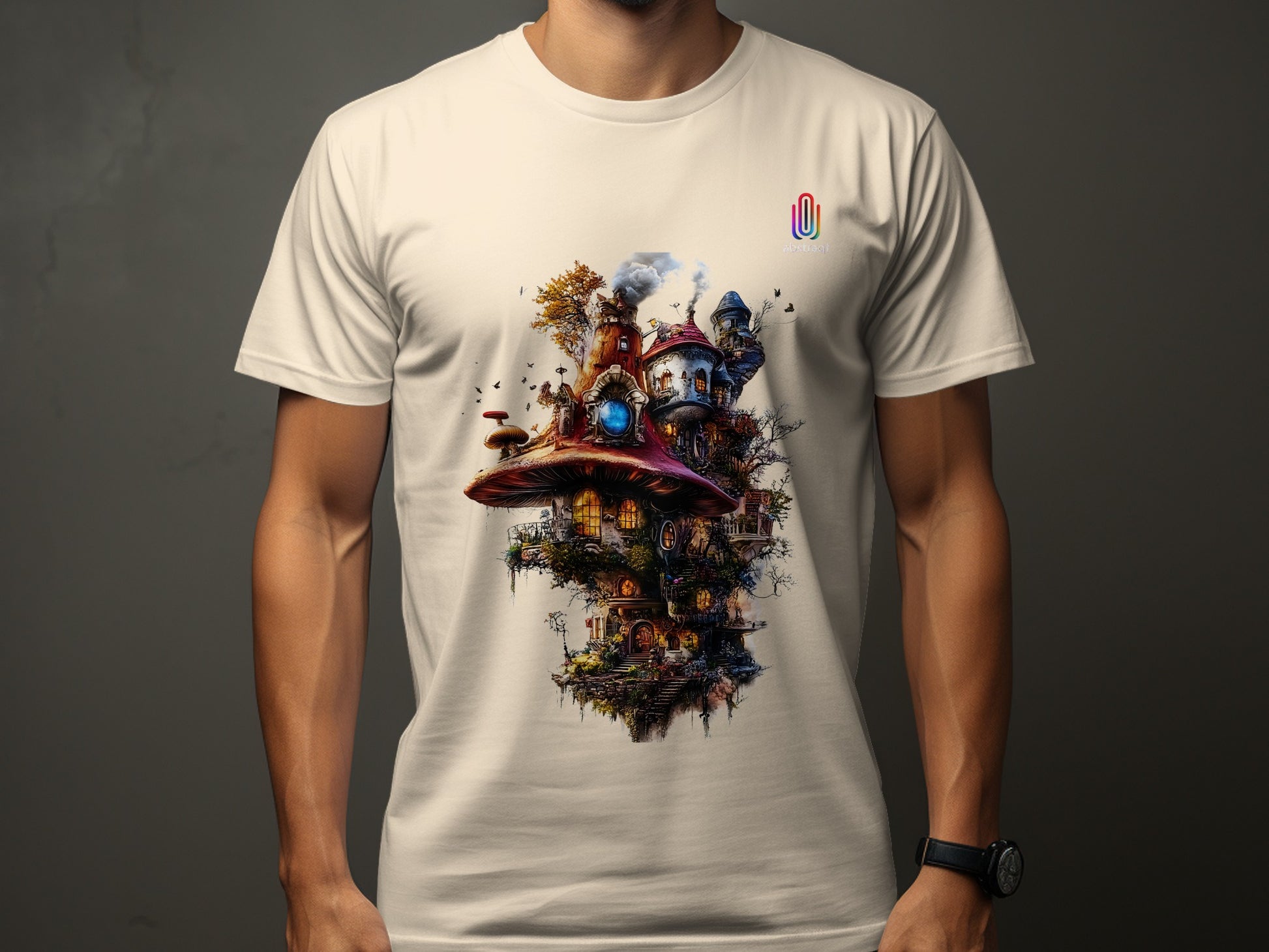 Enchanting Forest House Graphic White T-shirt product