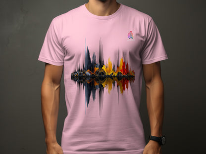 Colorful Abstract Waveform Design T-shirt product