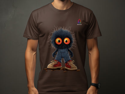 Fuzzy Creature Cartoon Design T-shirt product type