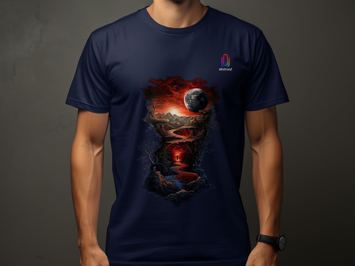 Cosmic Landscape Under Moonlight T-shirt product