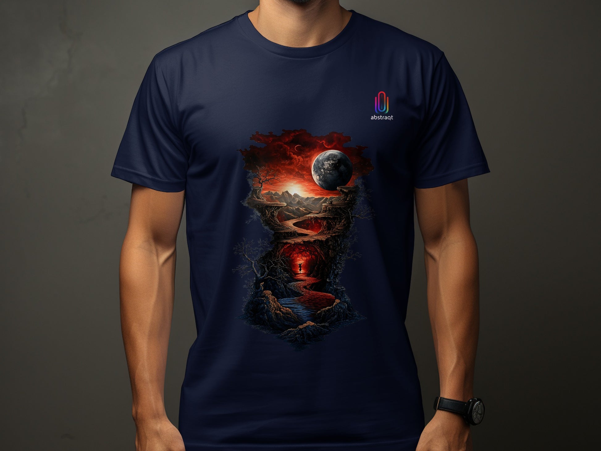 Cosmic Landscape Under Moonlight T-shirt product