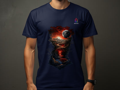 Cosmic Landscape Under Moonlight T-shirt product