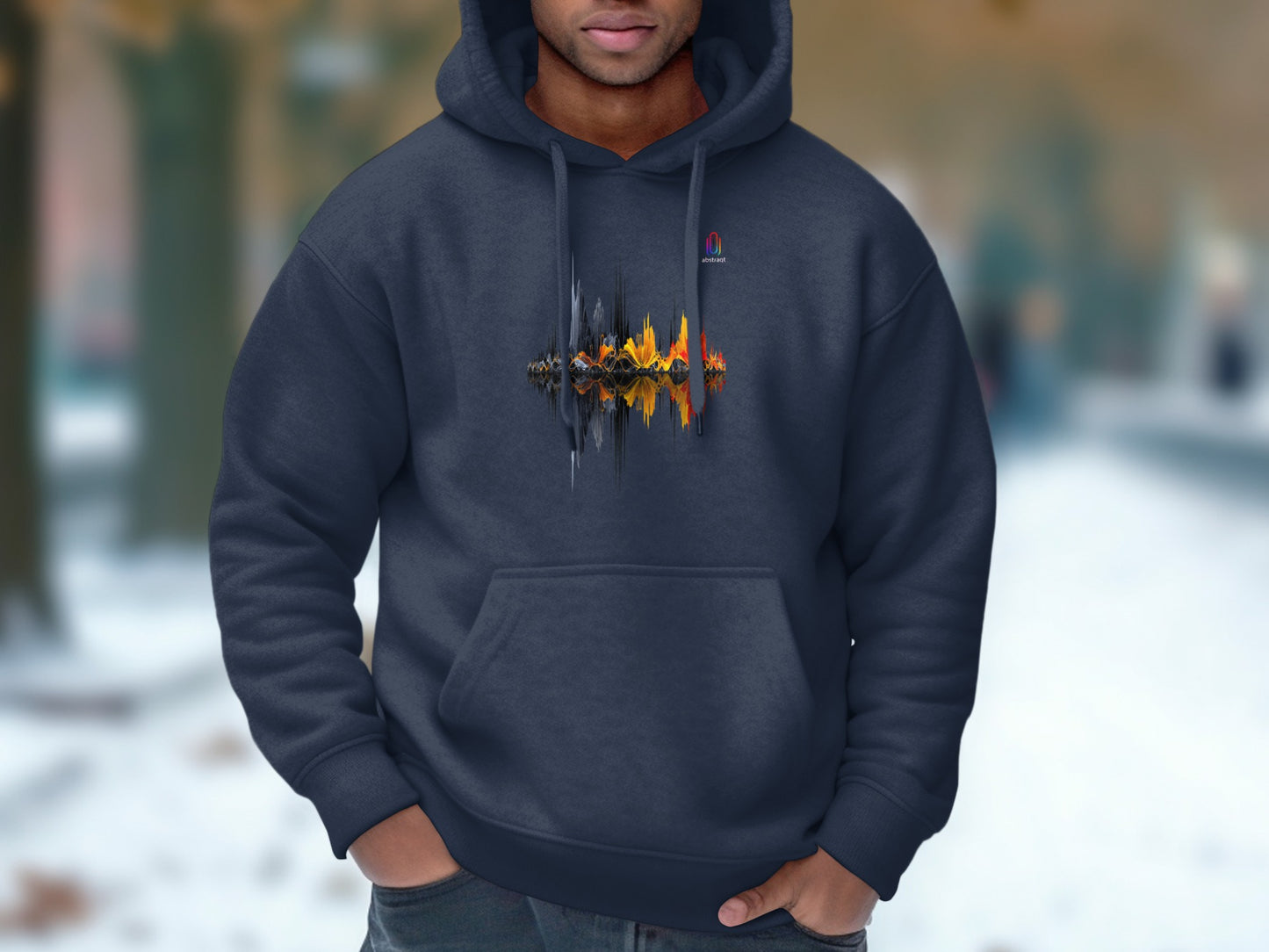 Abstract Soundwave Graphic Hoodie product