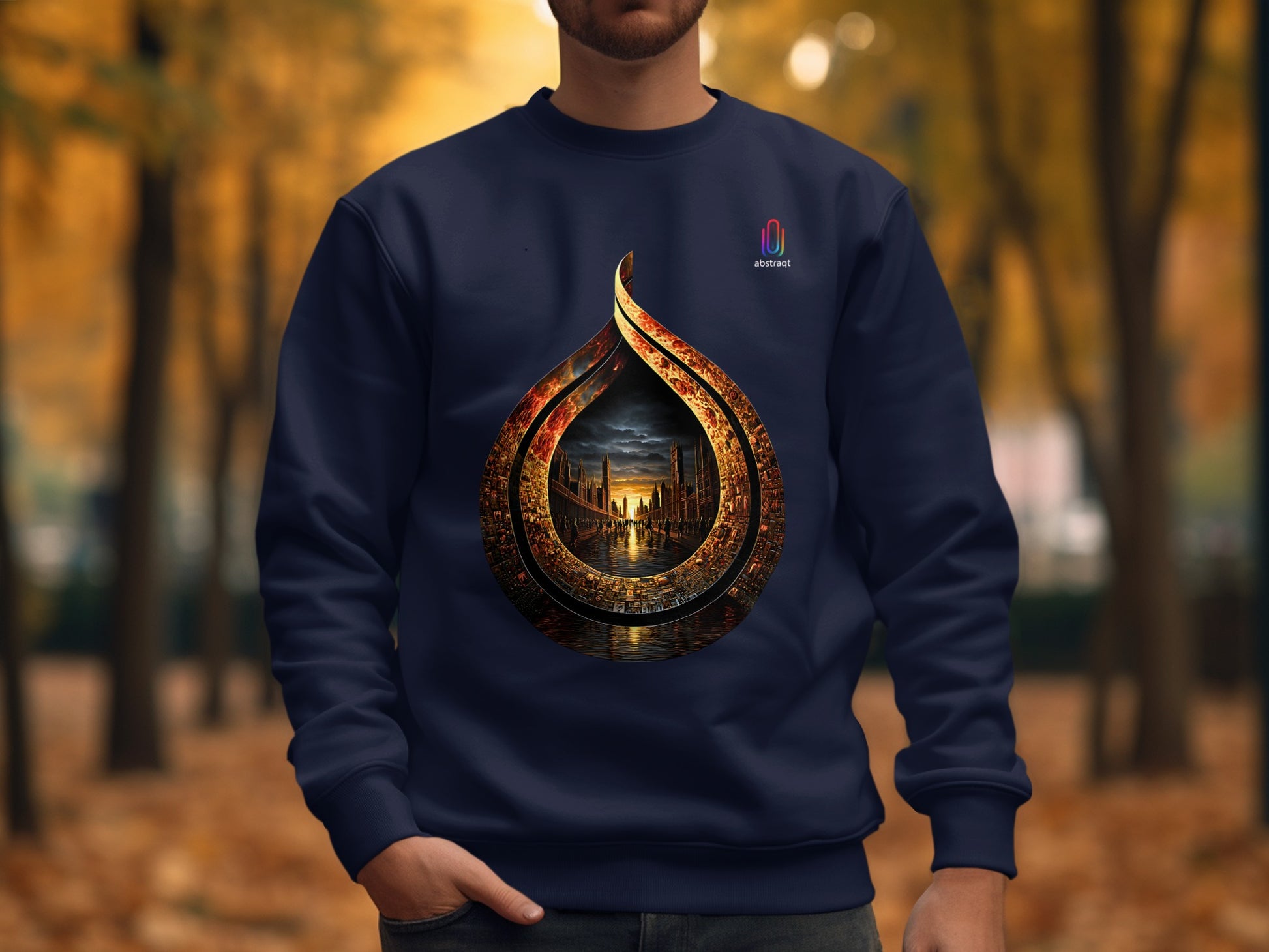 Stunning Abstract Themed Sweatshirt with Unique Design Product