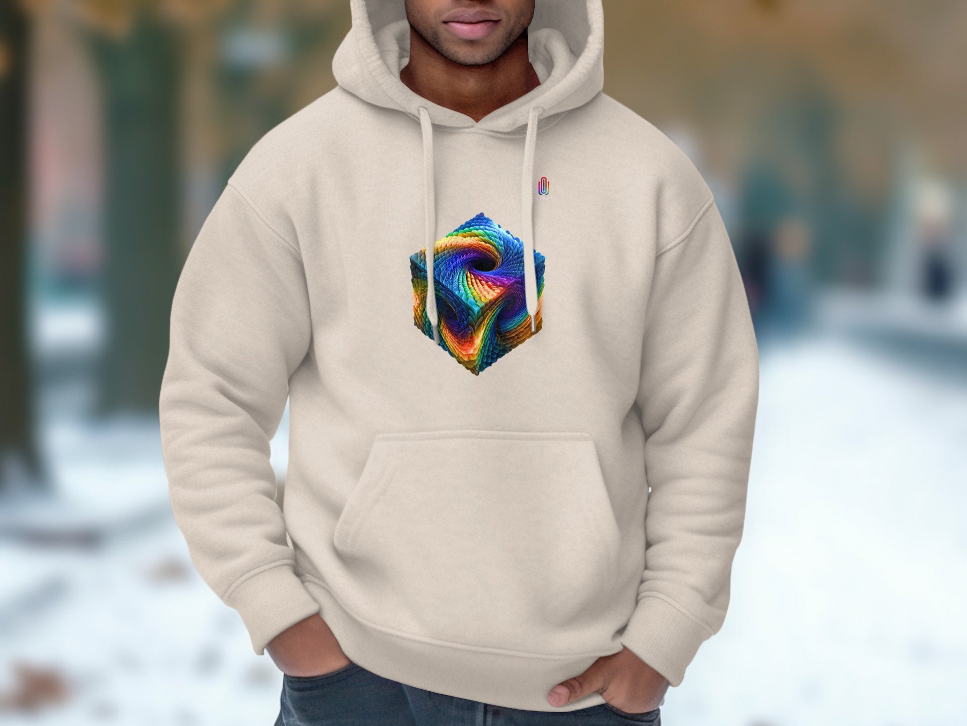 Vibrant Geometric Hoodie with Stunning Design product