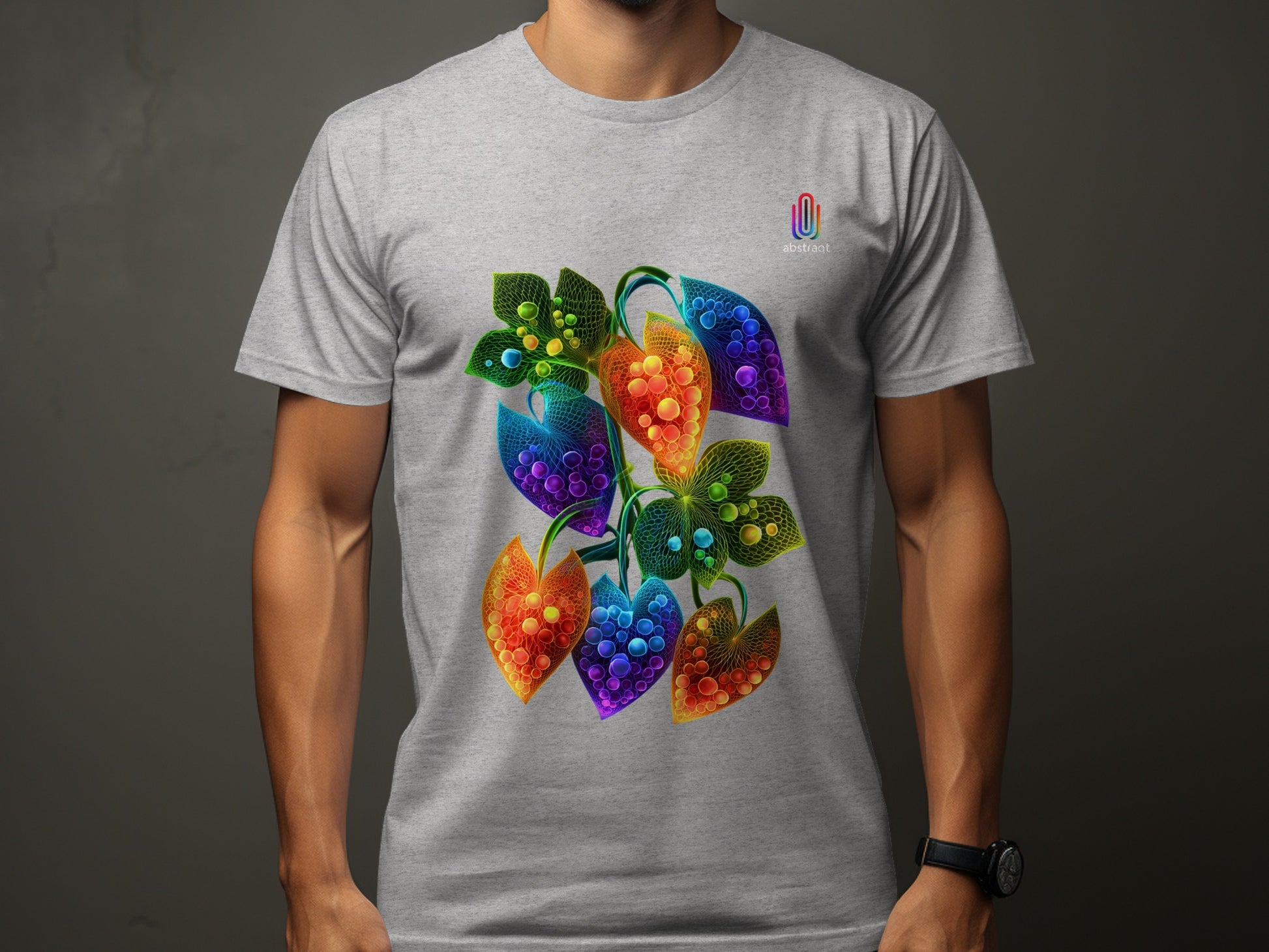 Vibrant Abstract Floral Artwork Design T-shirt product type