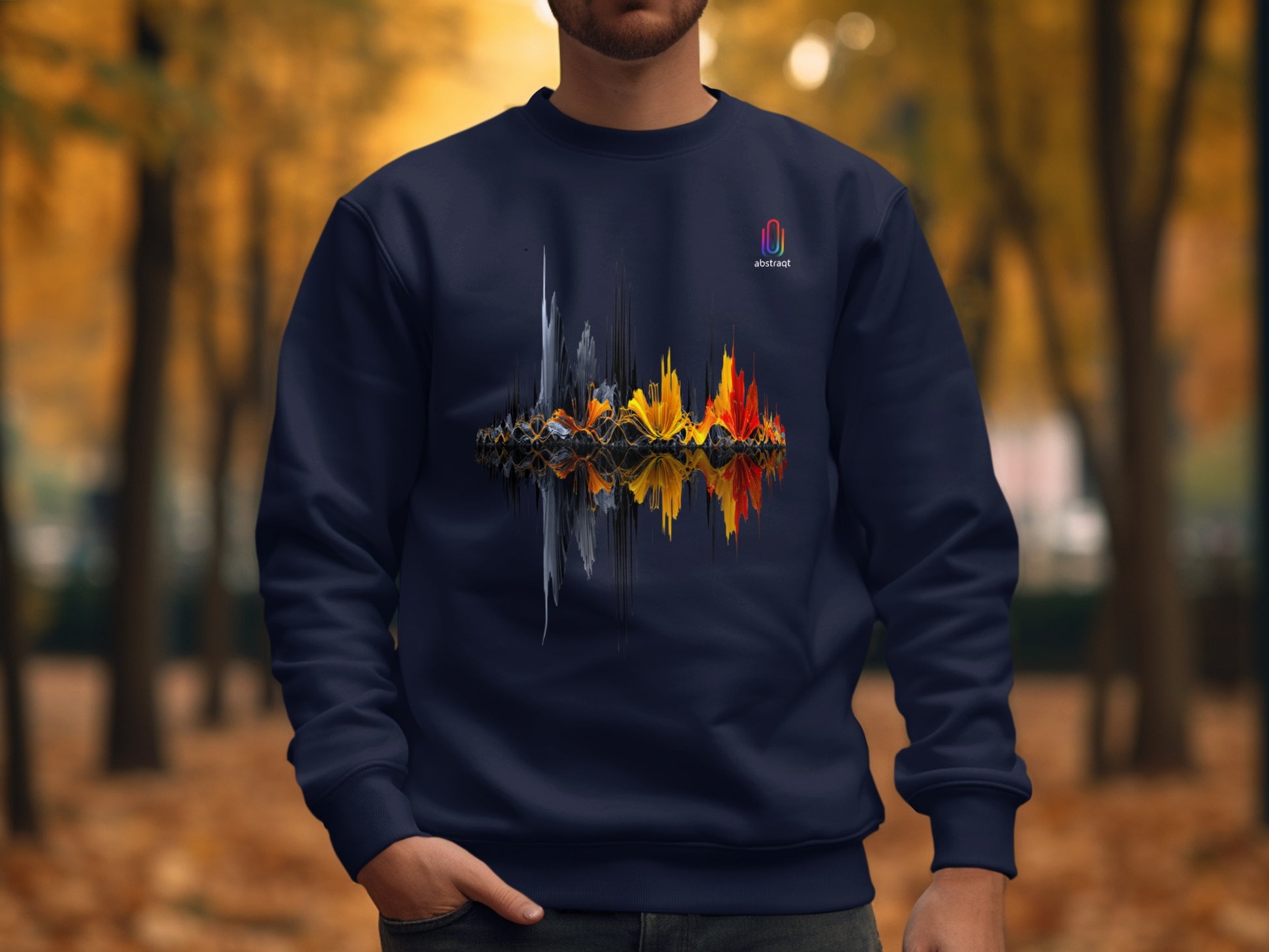 Colorful Abstract Soundwave Design Sweatshirt product