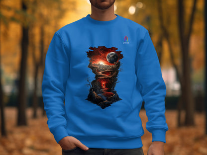 Stunning Fantasy Landscape Printed Sweatshirt product