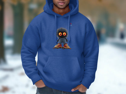 Adorable Cartoon Character Blue Hoodie product