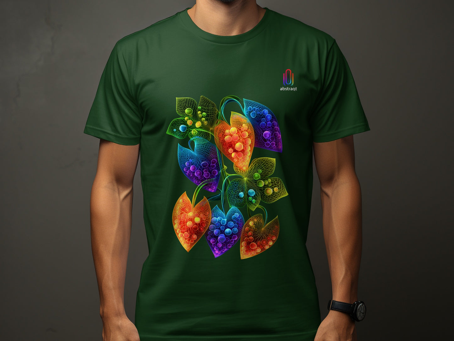 Vibrant Abstract Pattern Multicolor Graphic T-shirt product