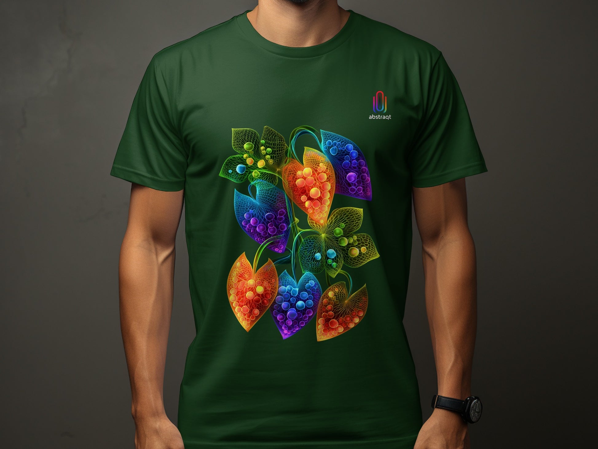 Vibrant Abstract Pattern Multicolor Graphic T-shirt product