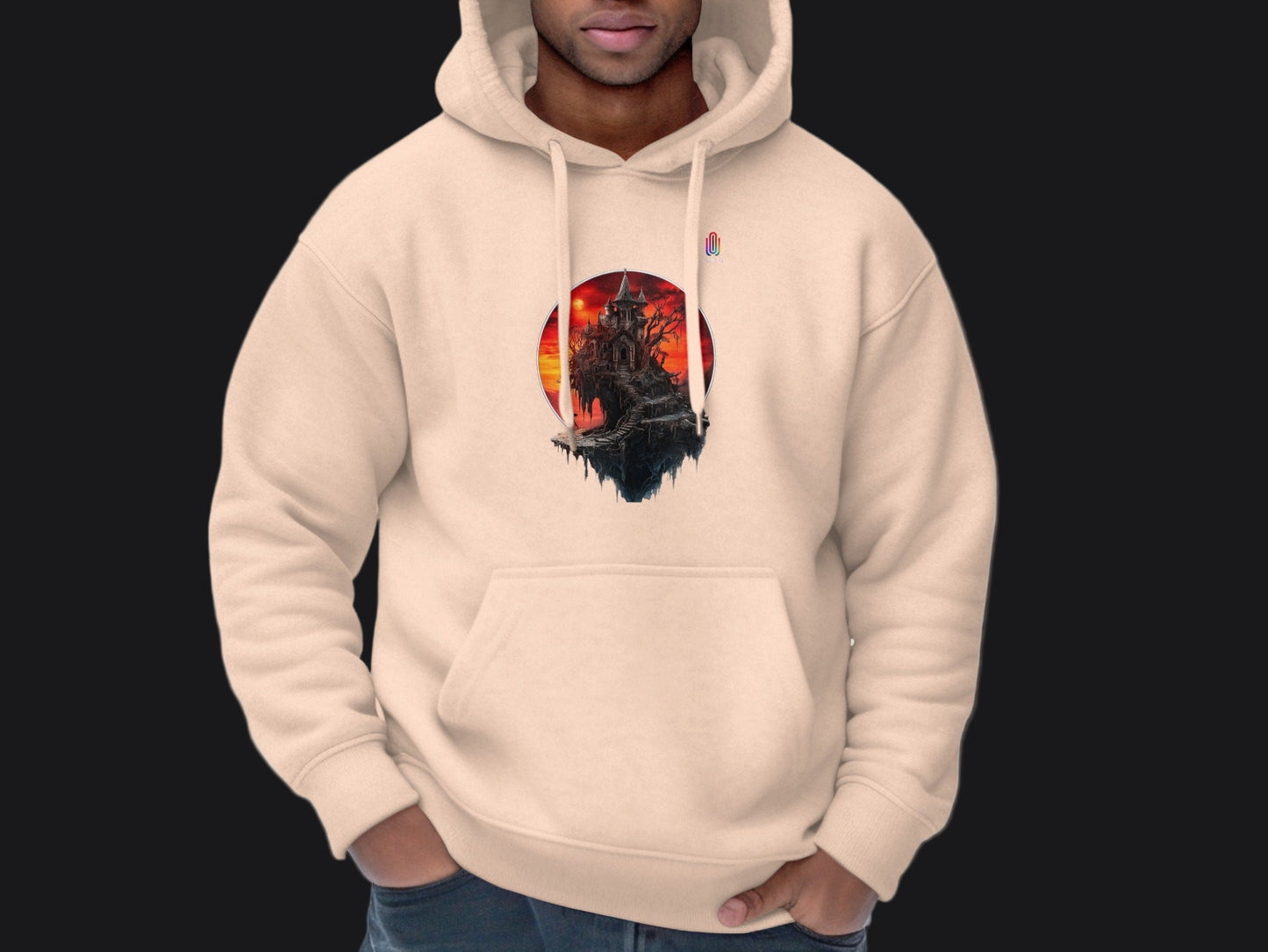 Sunset Castle Graphic Printed Hoodie product type
