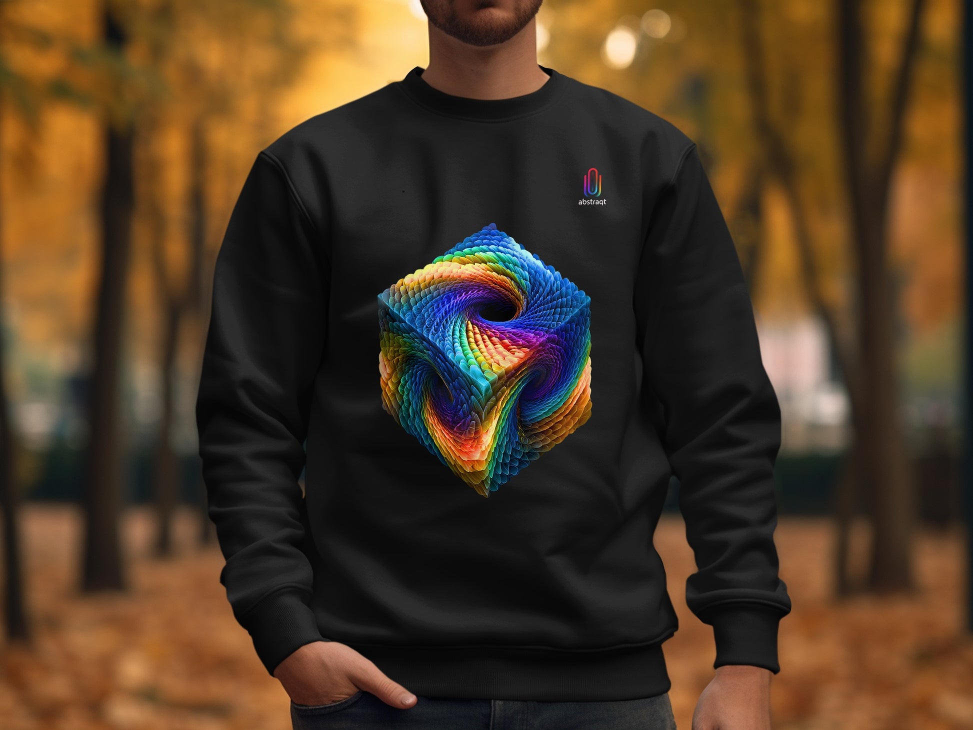 Colorful Geometric Abstract Design Sweater product