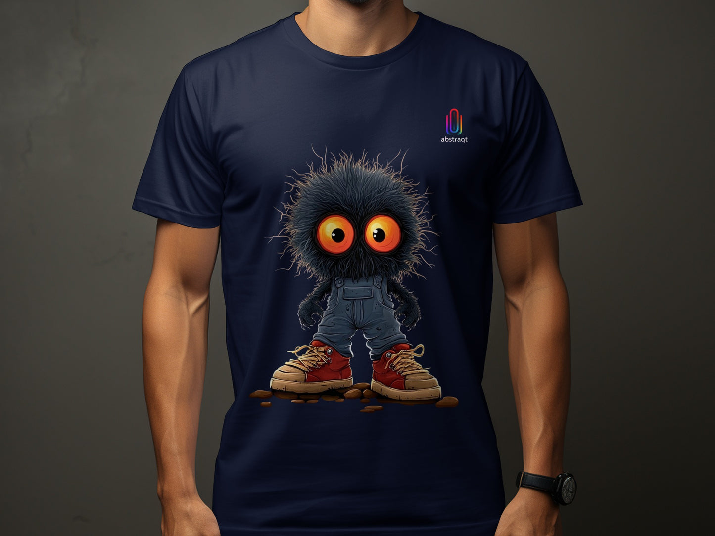 Fuzzy Cartoon Character with Big Eyes T-Shirt product