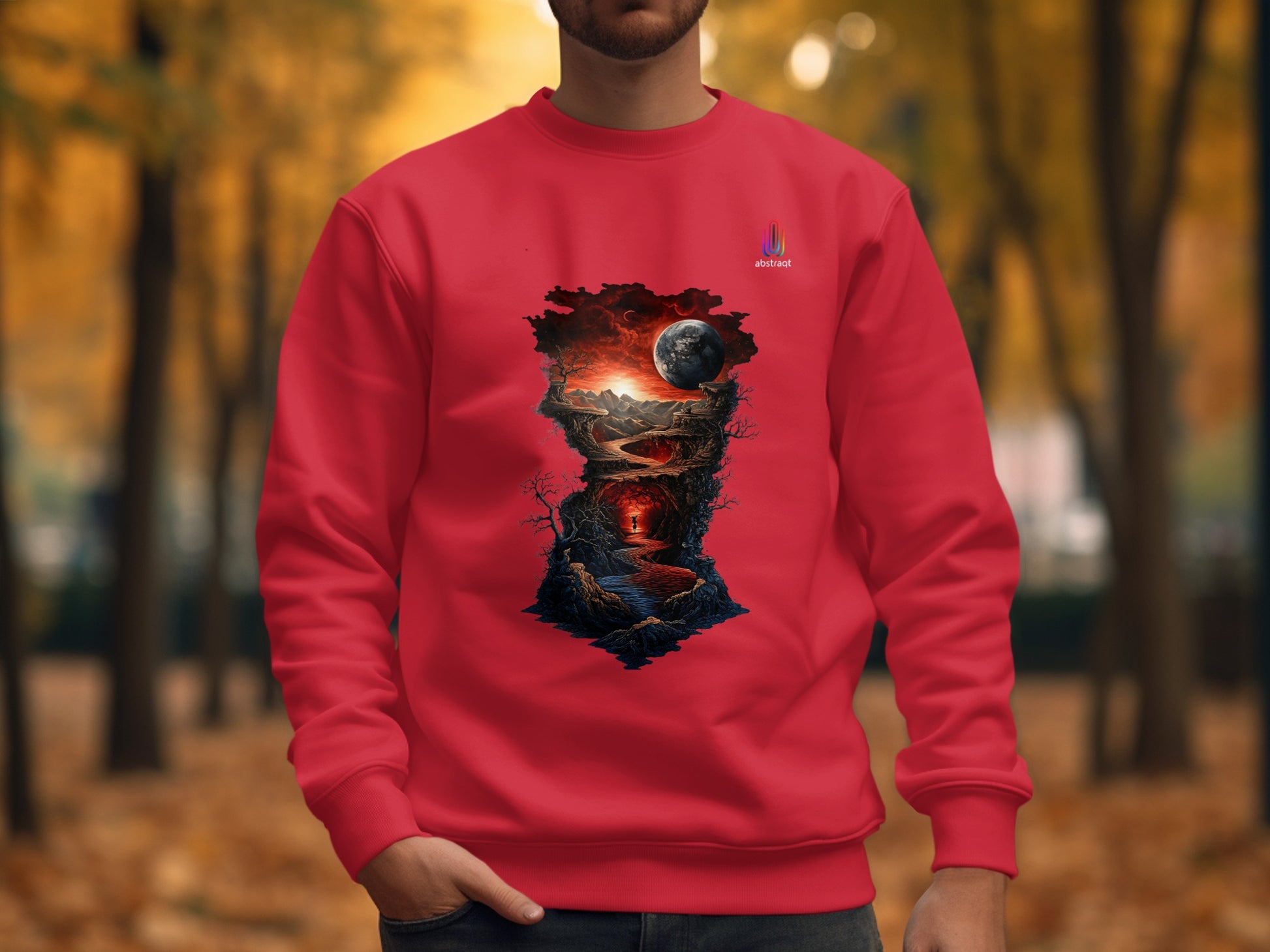 Stunning Fantasy Landscape Print Sweatshirt product