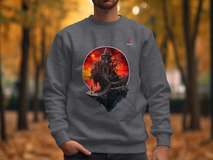 Haunted House Artwork Design Sweatshirt product