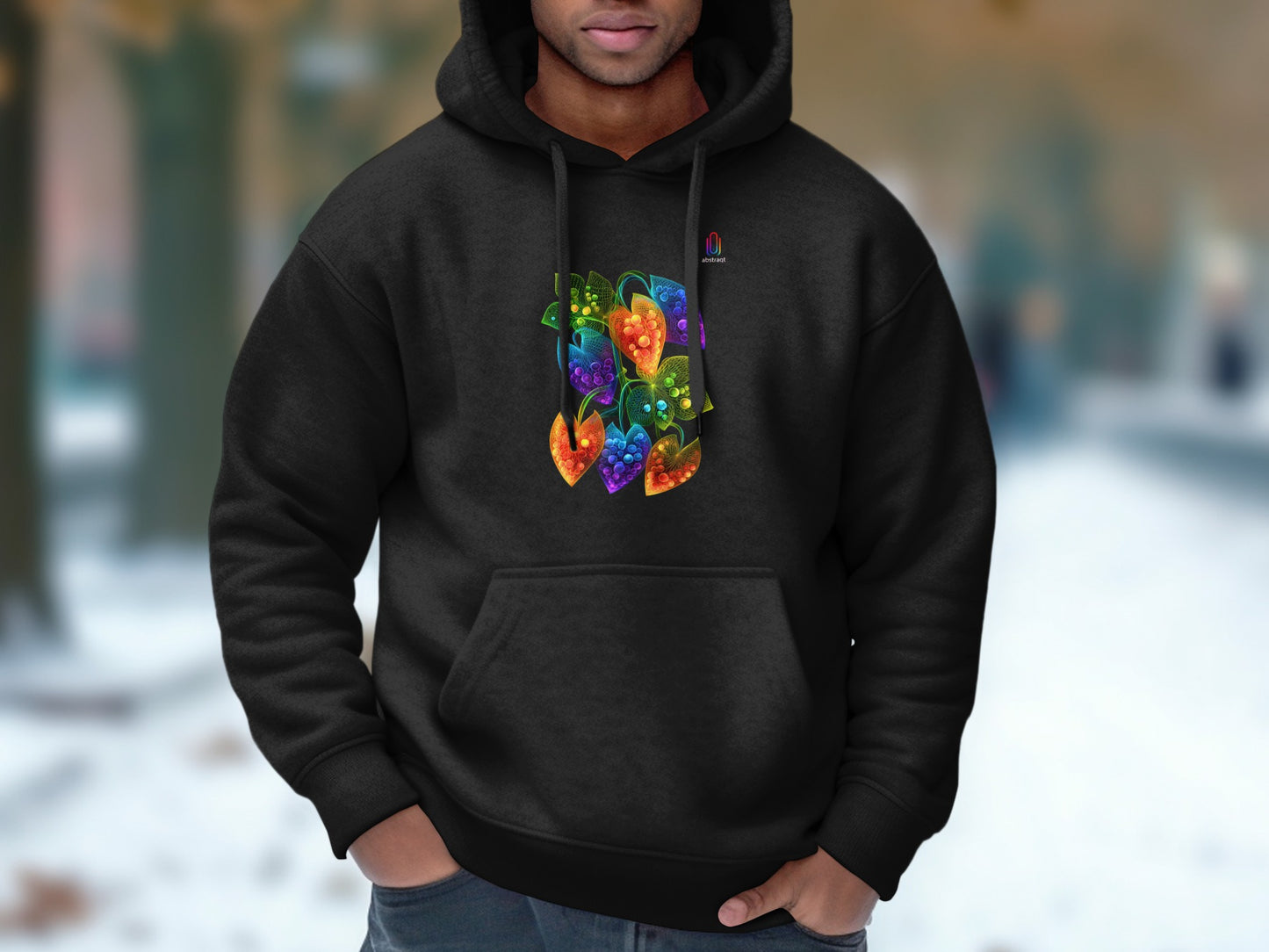 Colorful Abstract Hoodie with Unique Design product type