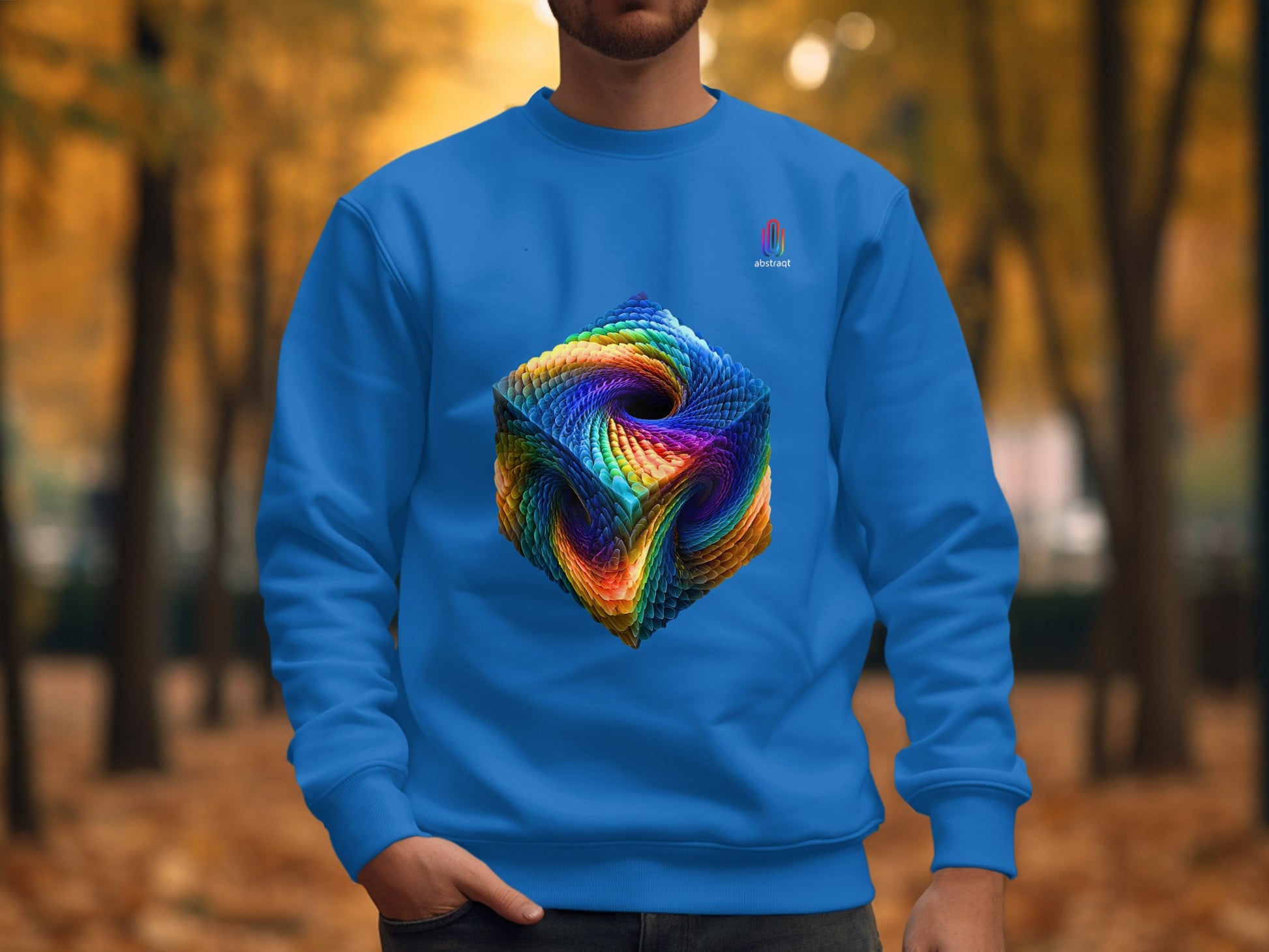 Colorful Geometric Patterned Men's Sweatshirt product