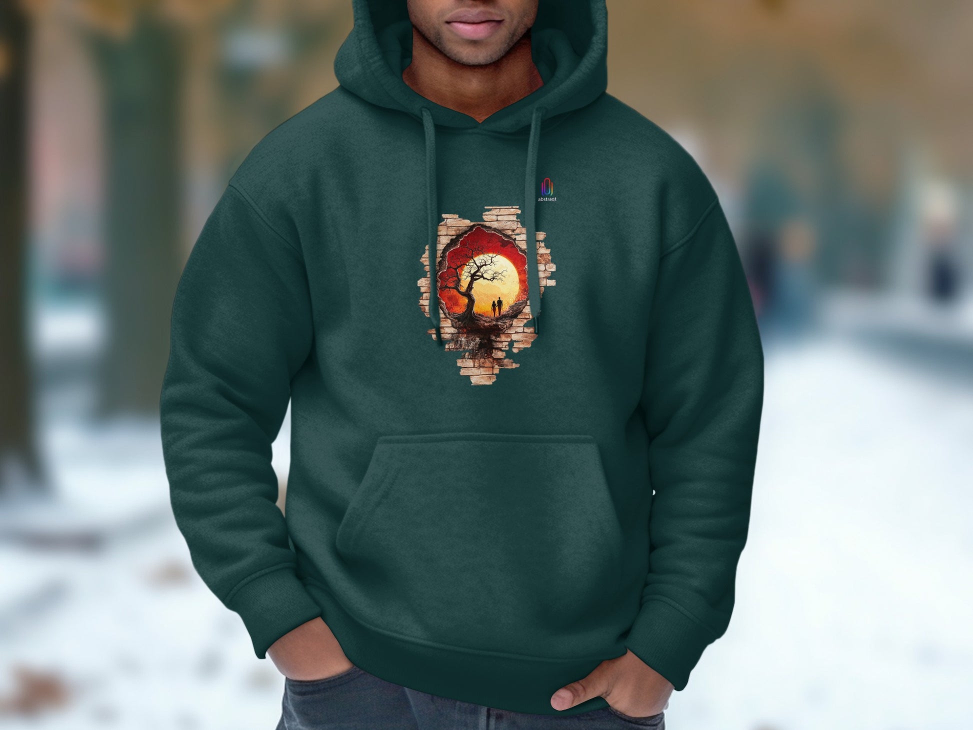 Sunset Tree Wall Art Graphic Hoodie product