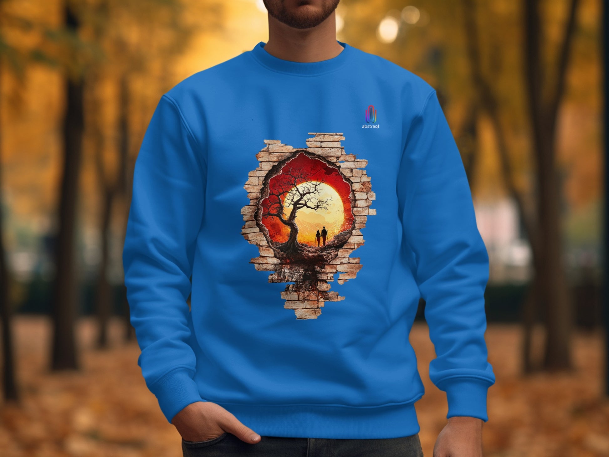 Sunset Silhouette Wall Art Print Sweatshirt product