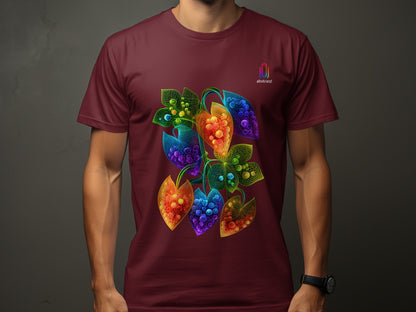 Vibrant Abstract Floral Design T Shirt product