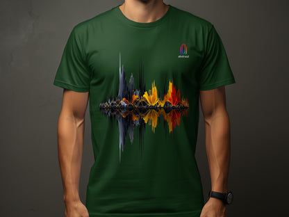 Abstract Sound Wave Graphic Design T Shirt product type