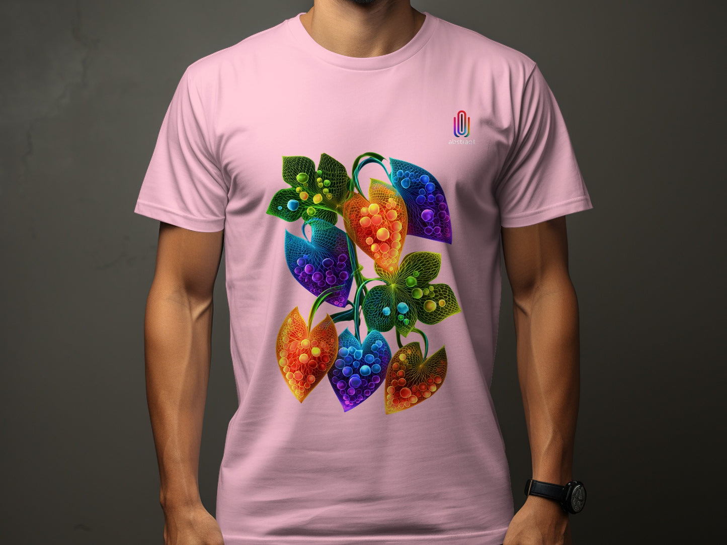 Vibrant Artistic Leaf Design T-Shirt product type