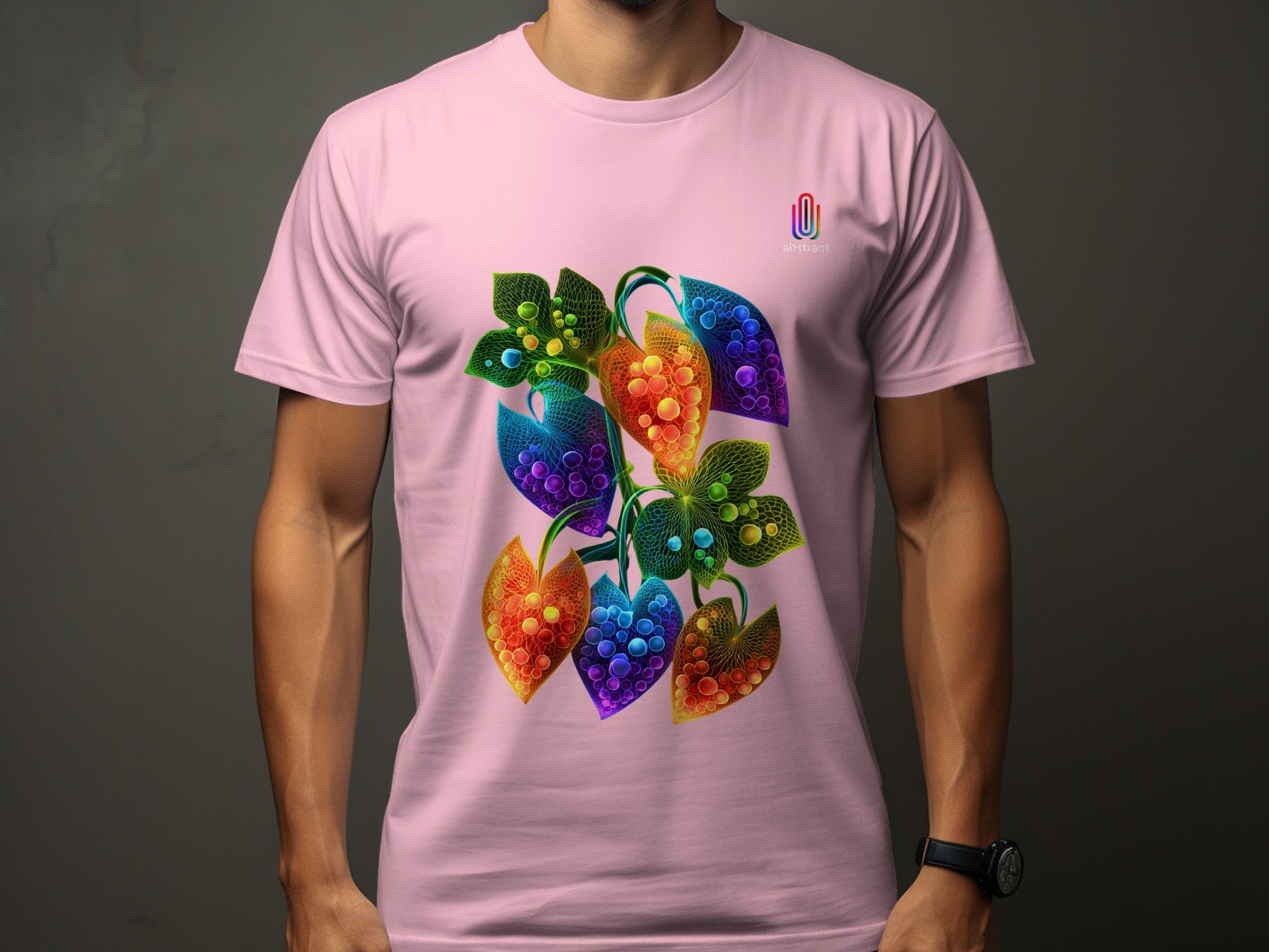 Vibrant Artistic Leaf Design T-Shirt product type