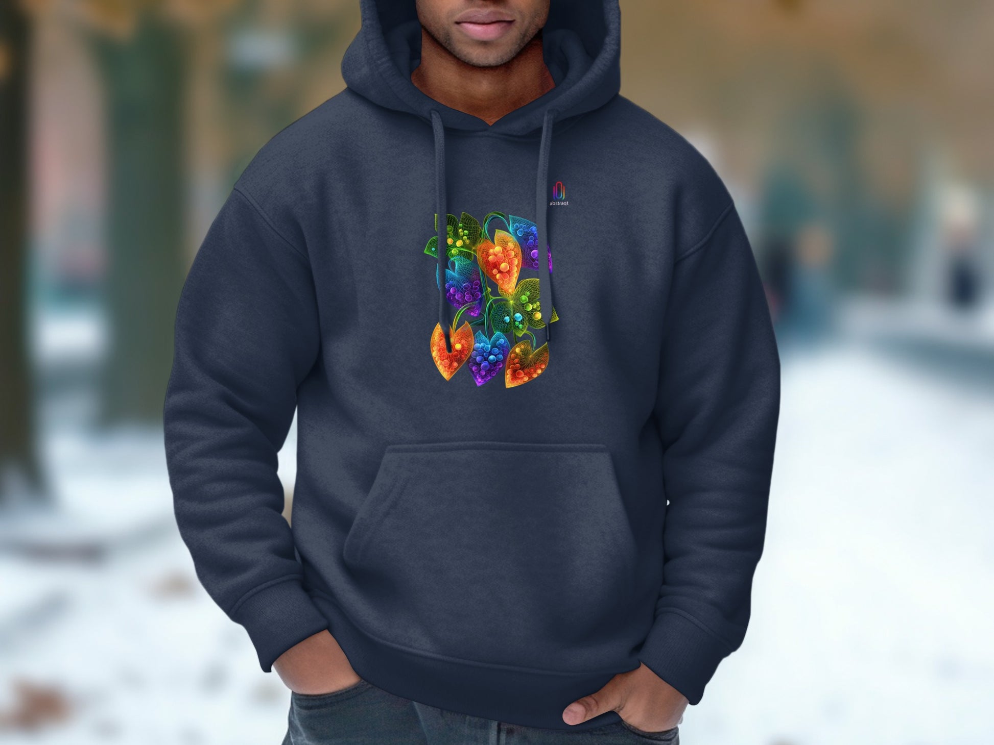 Vibrant Colorful Geometric Design Hoodie Product Type