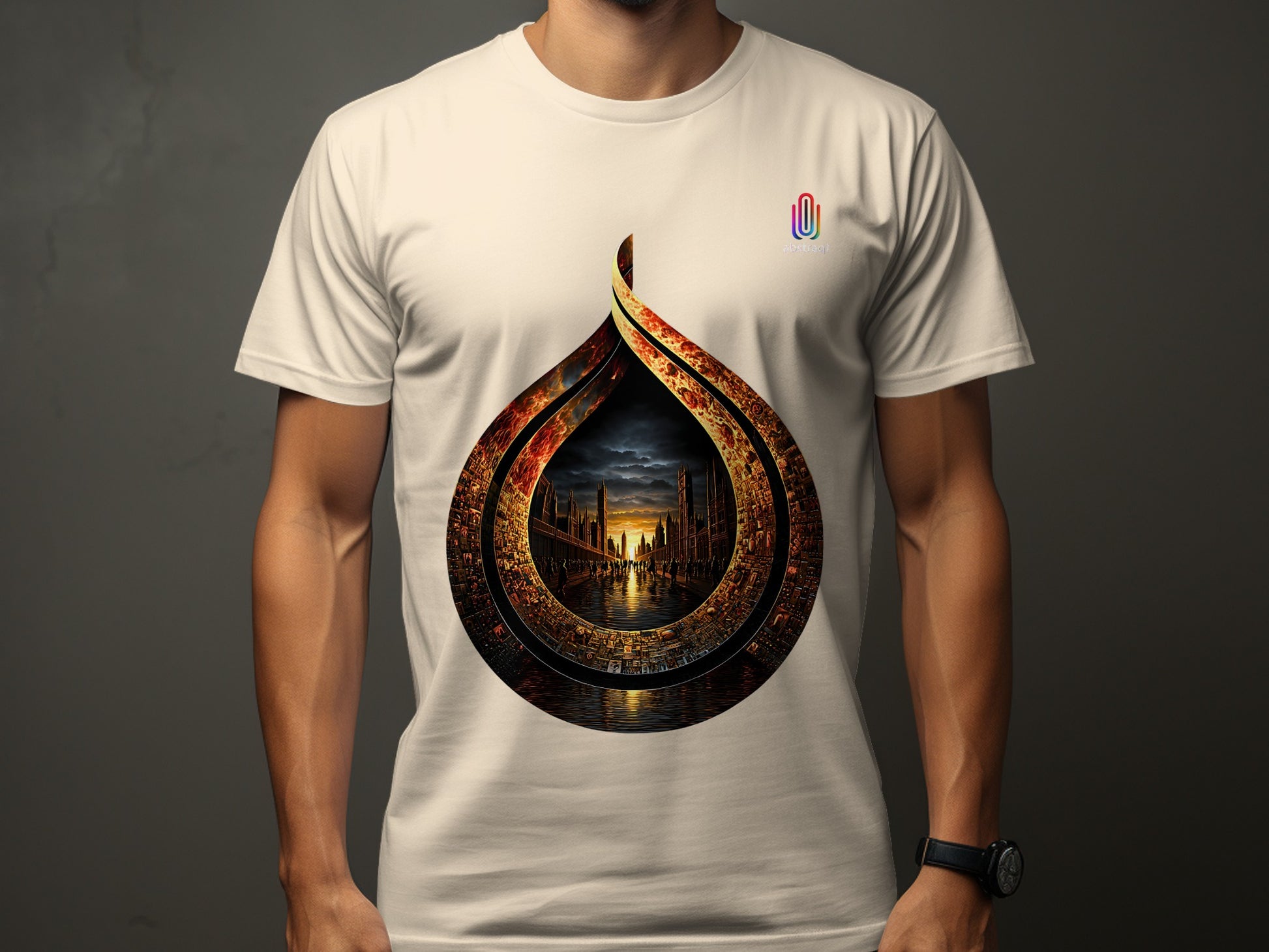 Intricate Art Printed Graphic Tee Shirt product type