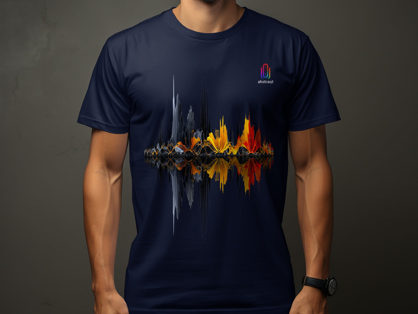 Abstract Colorful Soundwave Art Design T-shirt product