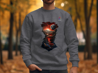 Enigmatic Landscape Artwork Sweatshirt product type