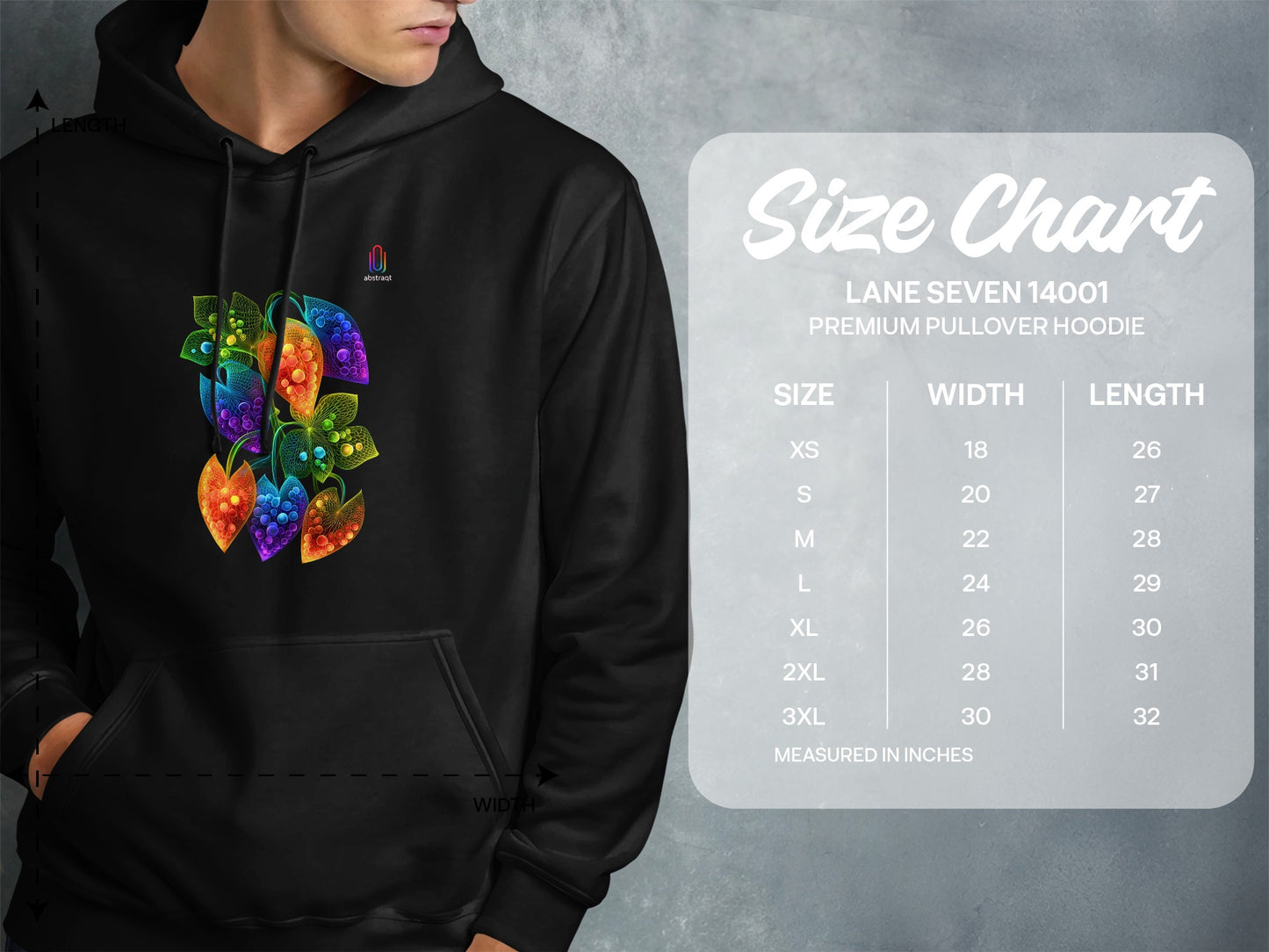 Vibrant Leaf Design Premium Pullover Hoodie product type