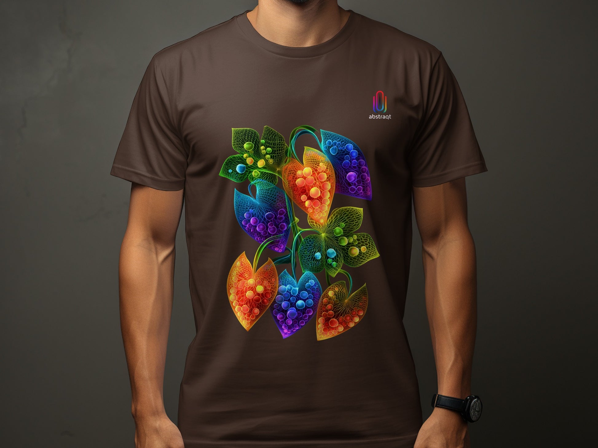 Colorful Abstract Floral Design T shirt product type