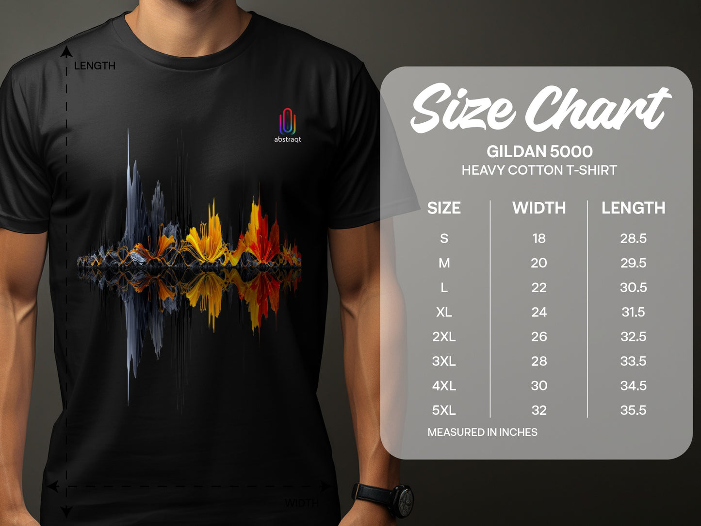 Vibrant Abstract Sound Wave Design T-Shirt product
