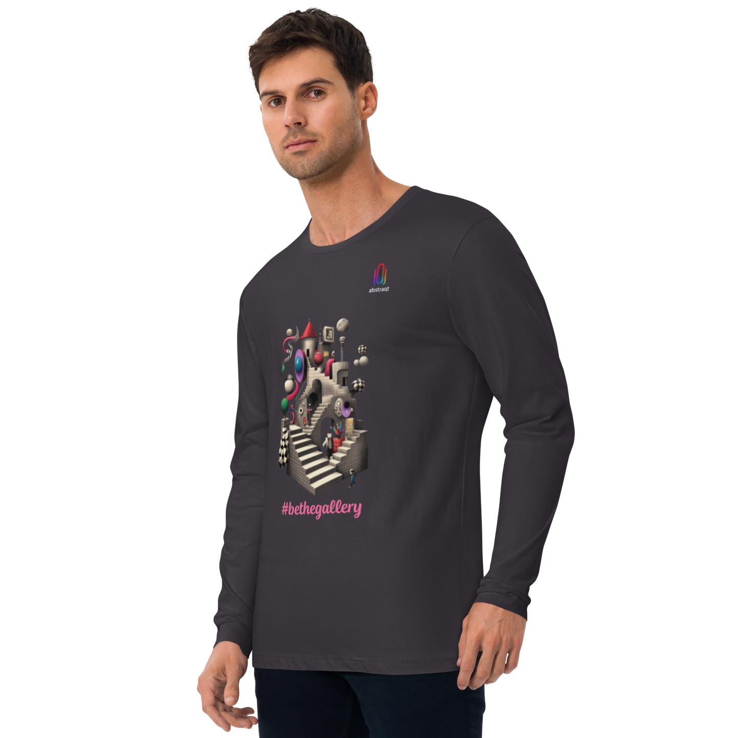 Men's Long Sleeve Fitted Crew T-shirt Rigel