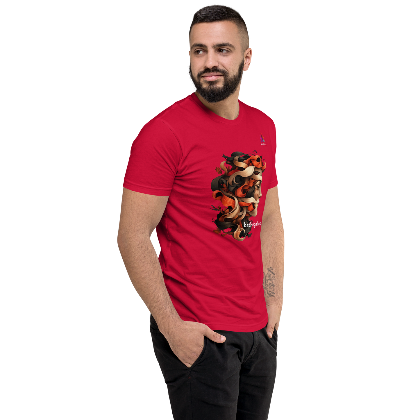 Men's Fitted Short Sleeve T-shirt Lacerta