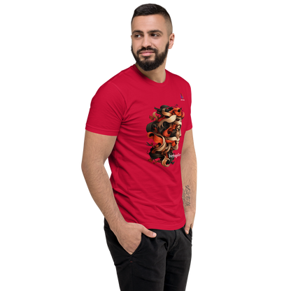 Men's Fitted Short Sleeve T-shirt Lacerta