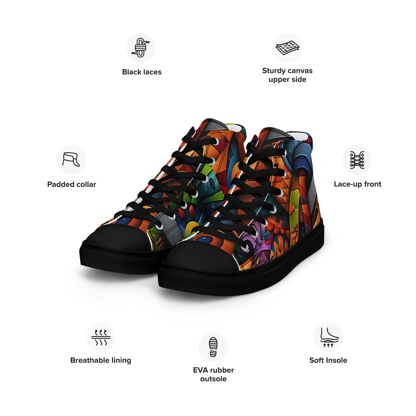 Men’s High Top Canvas Shoes Arcturus